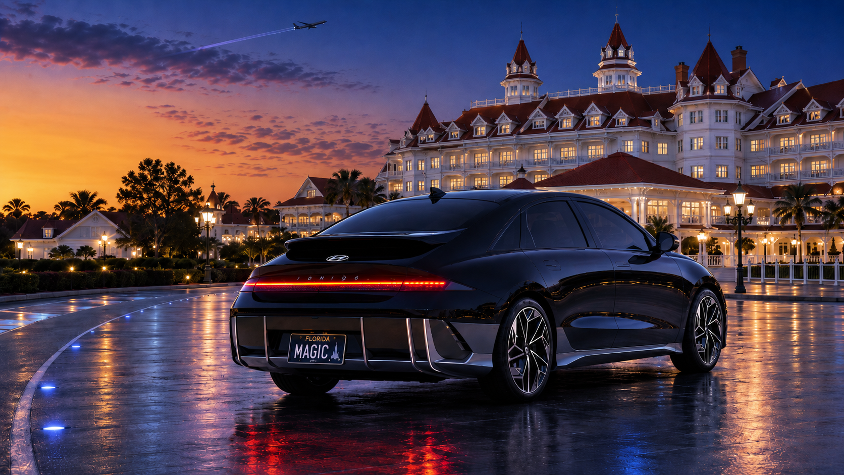 Private electric vehicle with MAGIC license plate